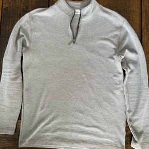 Men's Gray Quarter-Zip Pullover